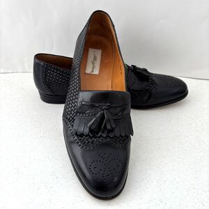Mezlan Mens Black Vero Cuoio Leather Shoes US Size 11.5